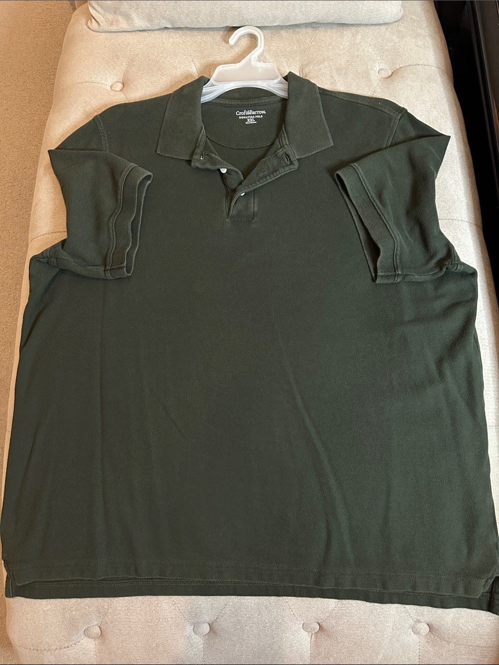croft & barrow Olive Green Short-Sleeve Polo